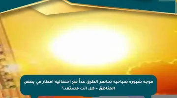 موجة شبورة صباحية تحاصر الطرق غداً مع احتمالية أمطار في بعض المناطق – هل أنت مستعد؟